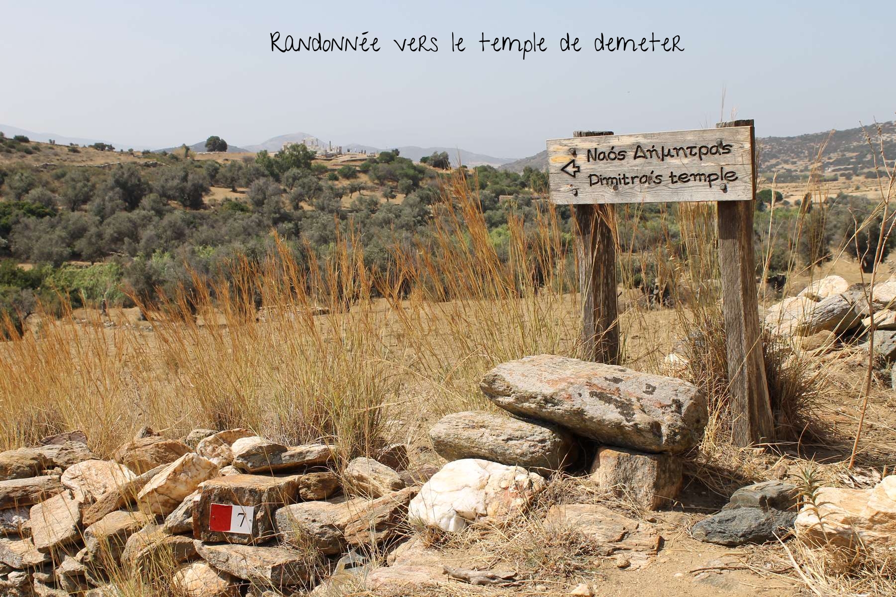 Randonnée temple de Demeter Naxos