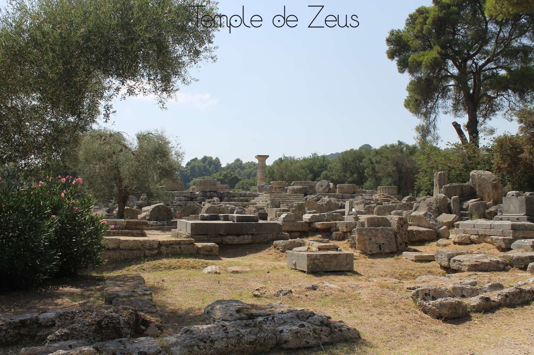 Temple de Zeus Grèce Peloponnèse