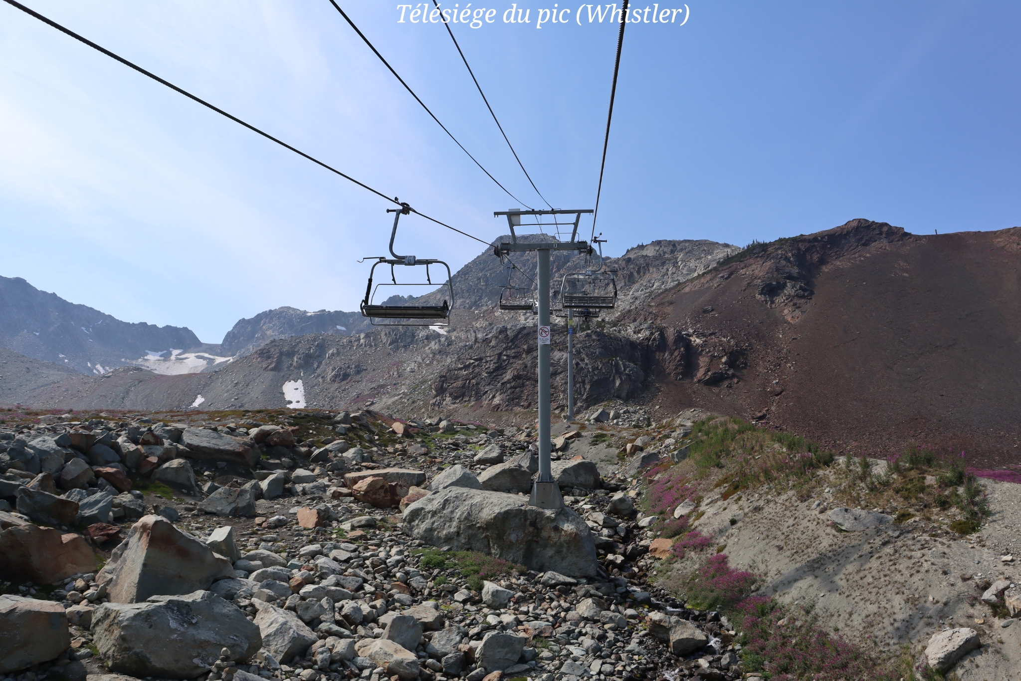 Télésiège pic Whistler Canada