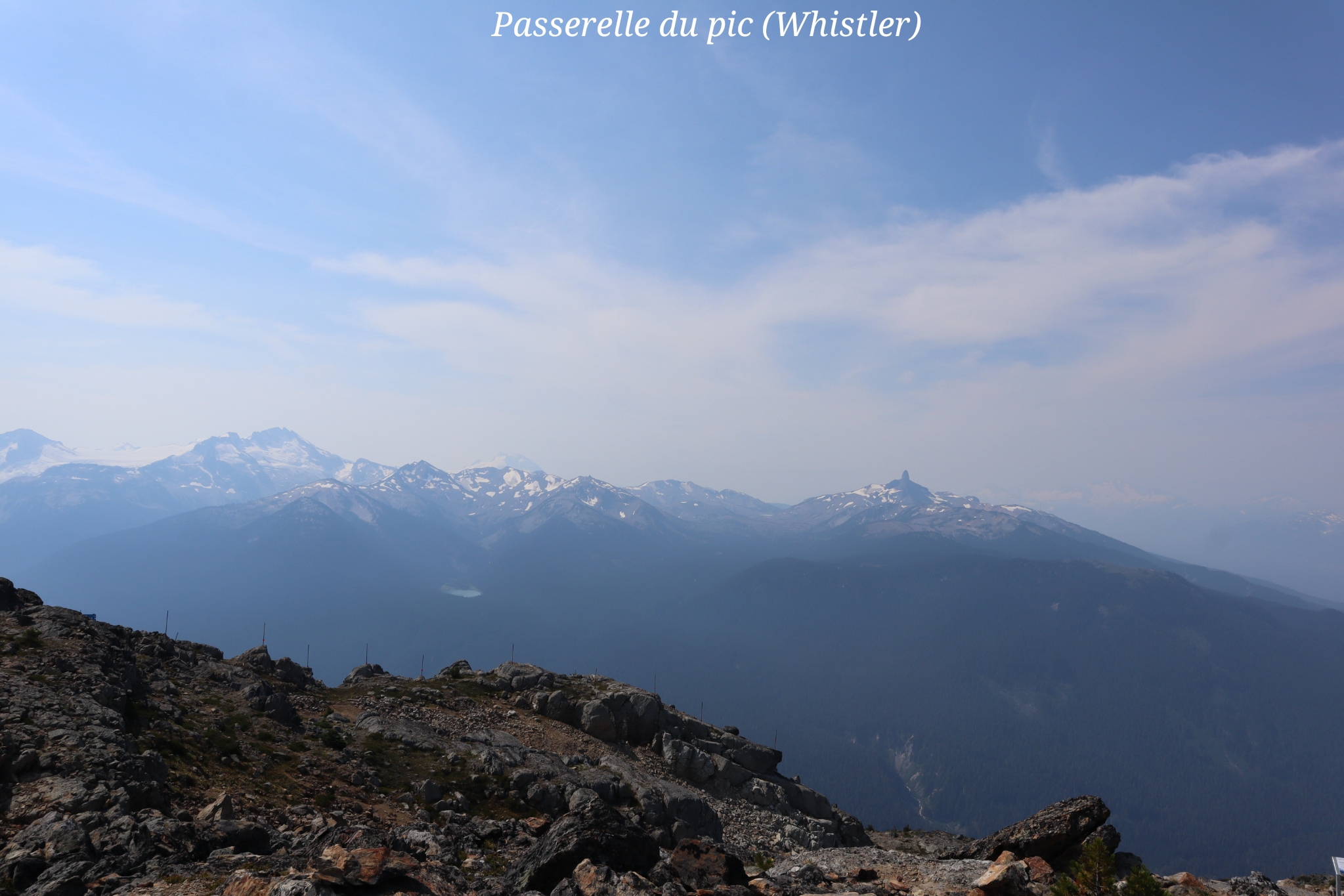 Passerelle pic Whistler Canada