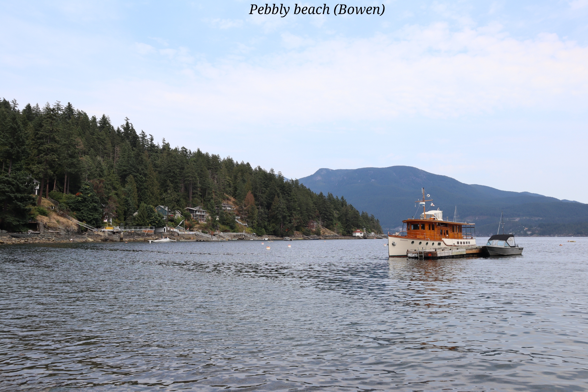 Pebbly beach Bowen Canada