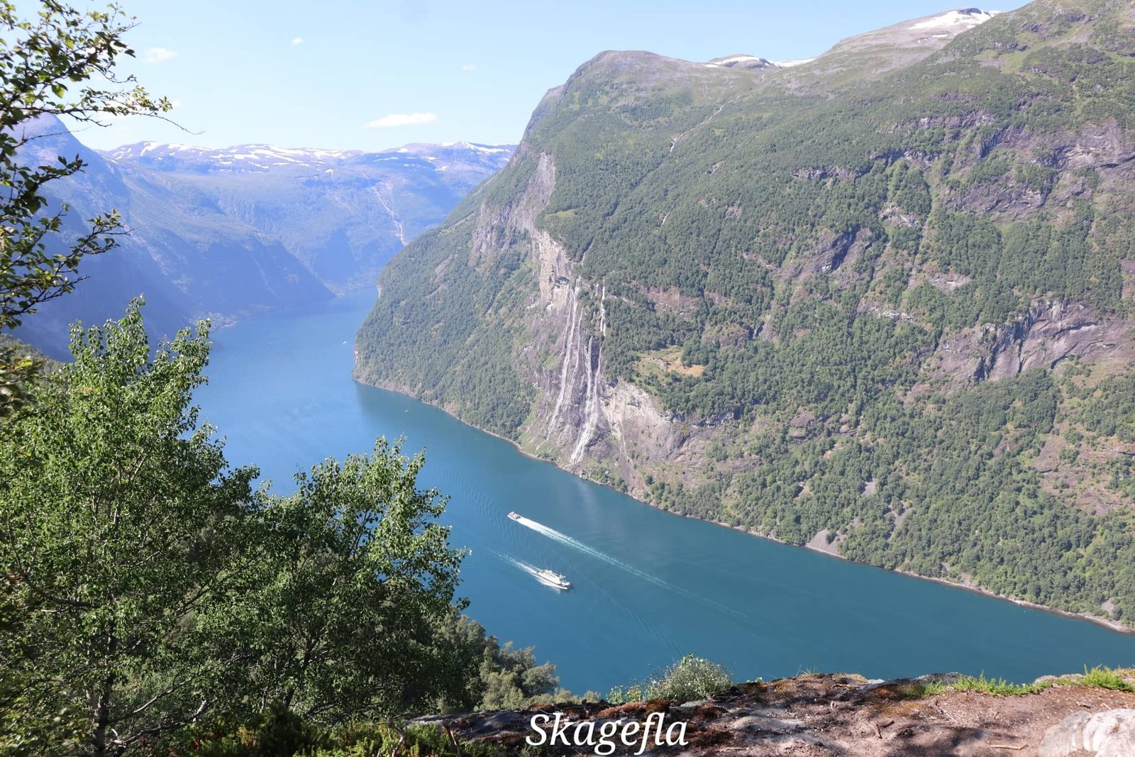 Geiranger - fjord - montagnes - croisière - randonnée - Skagefla - voyage - Norvège