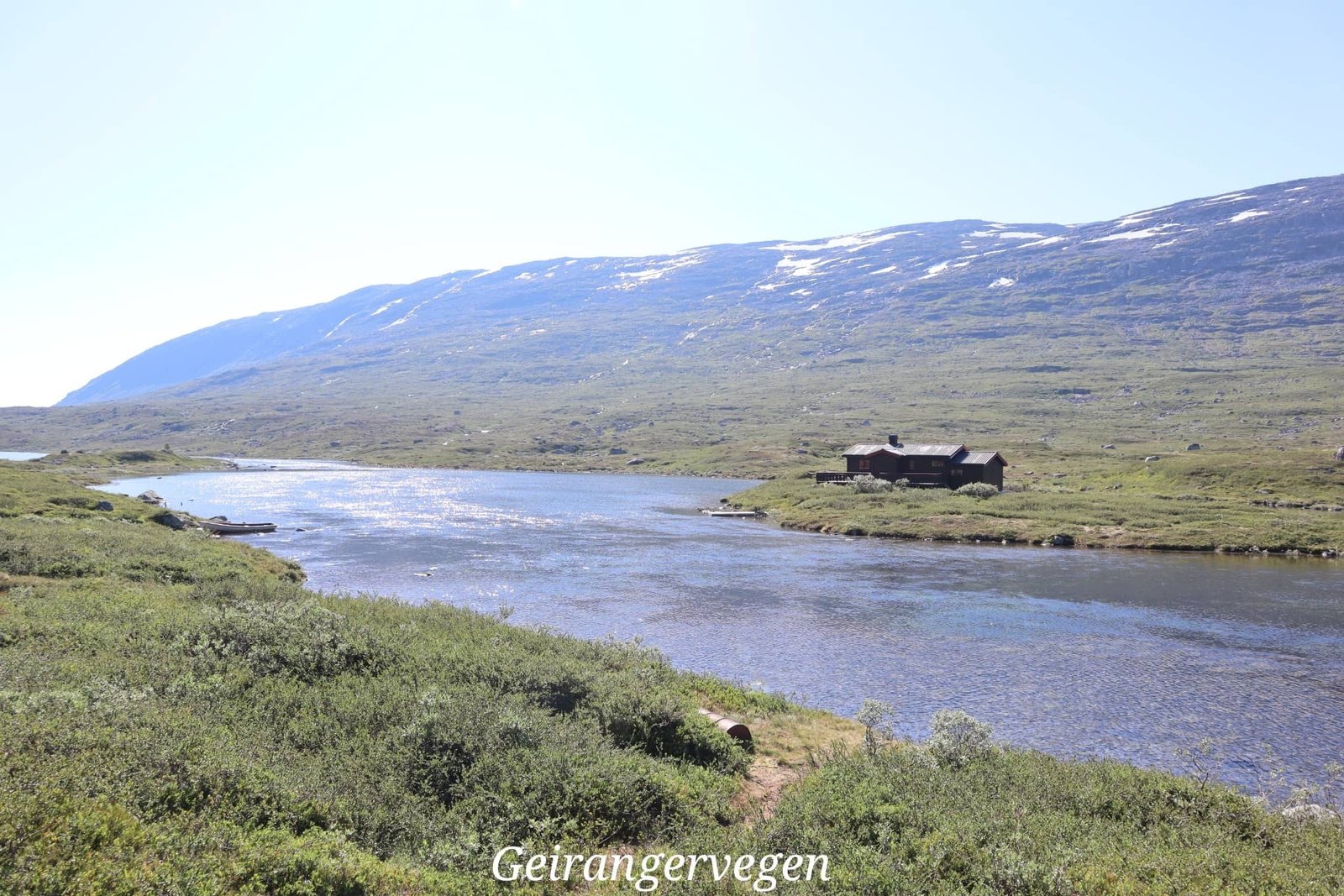Geirangervegen - rivière - montagne - neige - voyage - Norvège