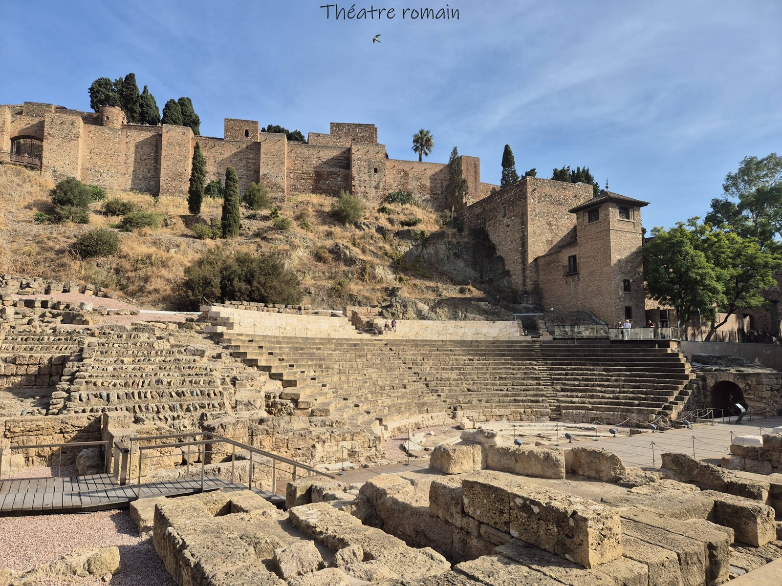 Malaga - théatre romain - ville - voyage