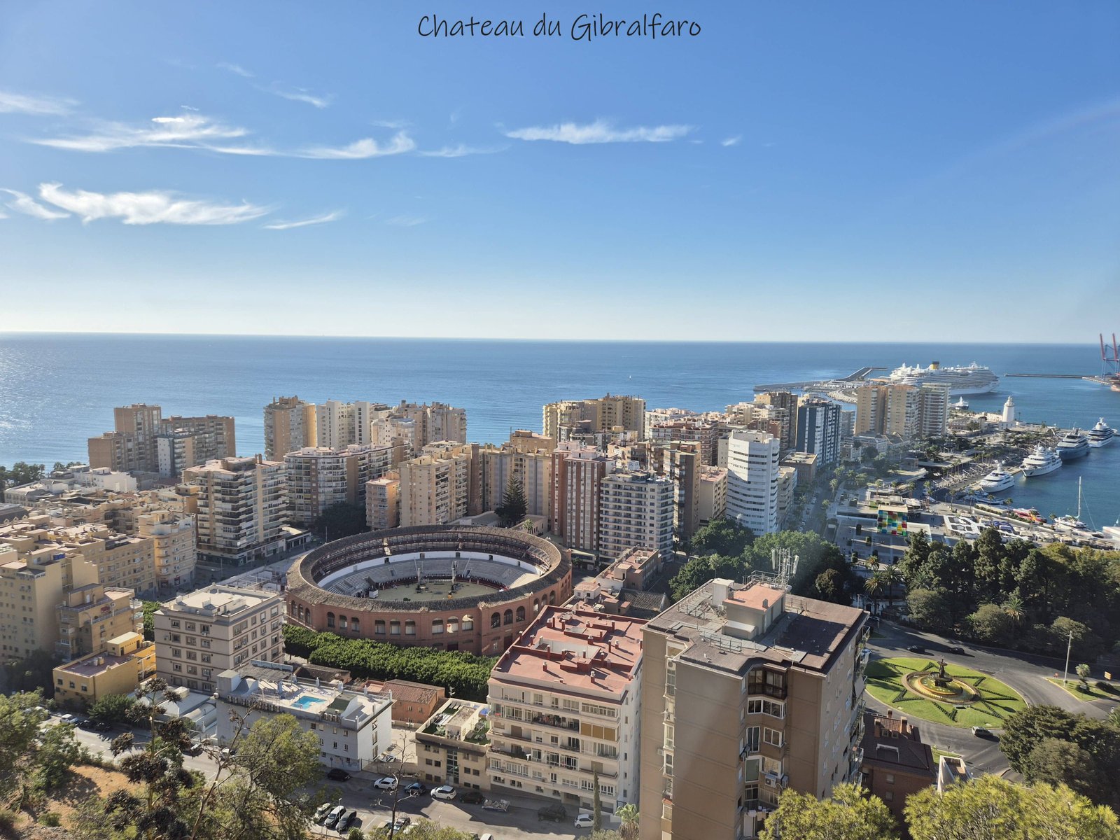 Malaga - château de Gibralfaro - ville - voyage