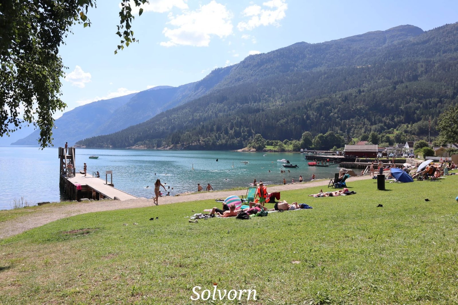 Solvorn - fjord - baignade - voyage - Norvège