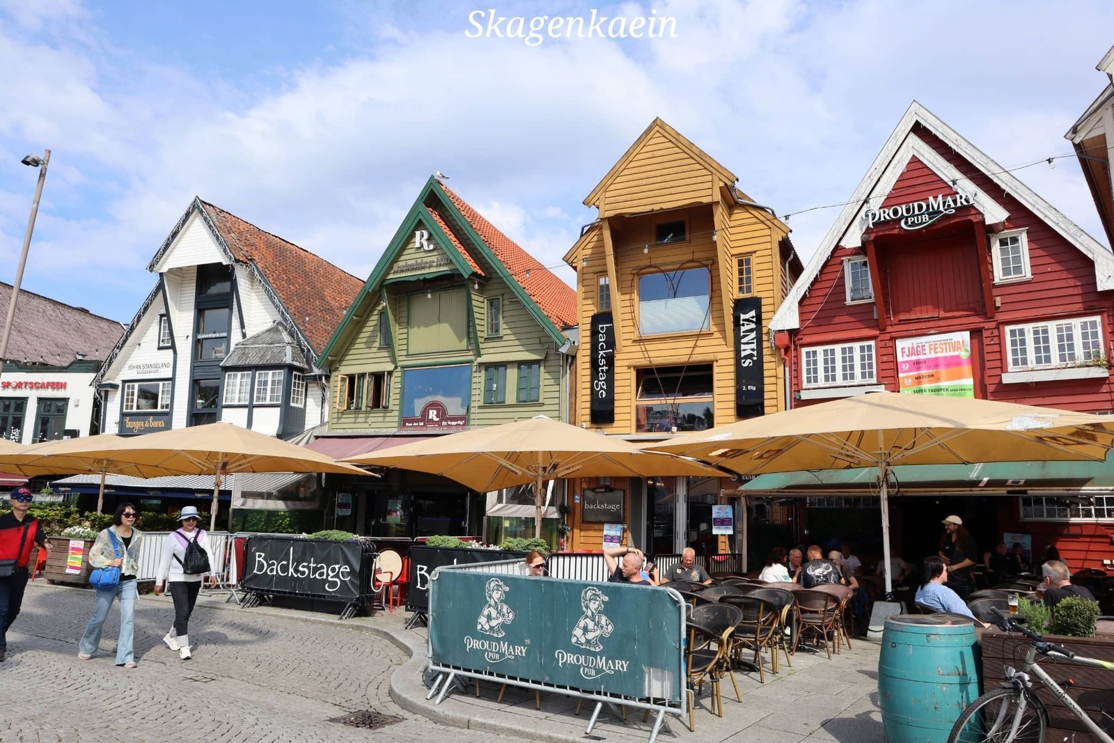 Stavanger -Skagenkaien - maisons colorées - voyage - Norvège